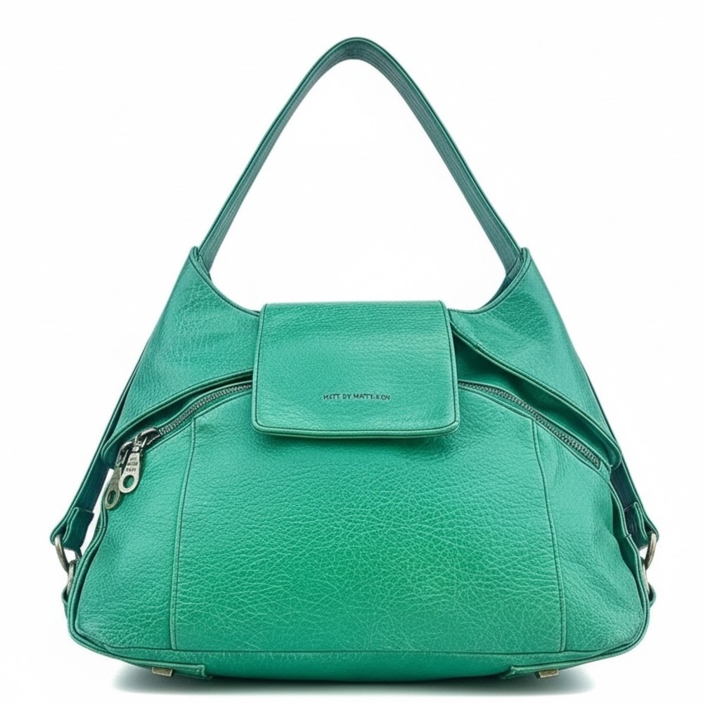 Matt & Nat Vibrant Vegan Green Shoulder Bag 100% Recycled Material